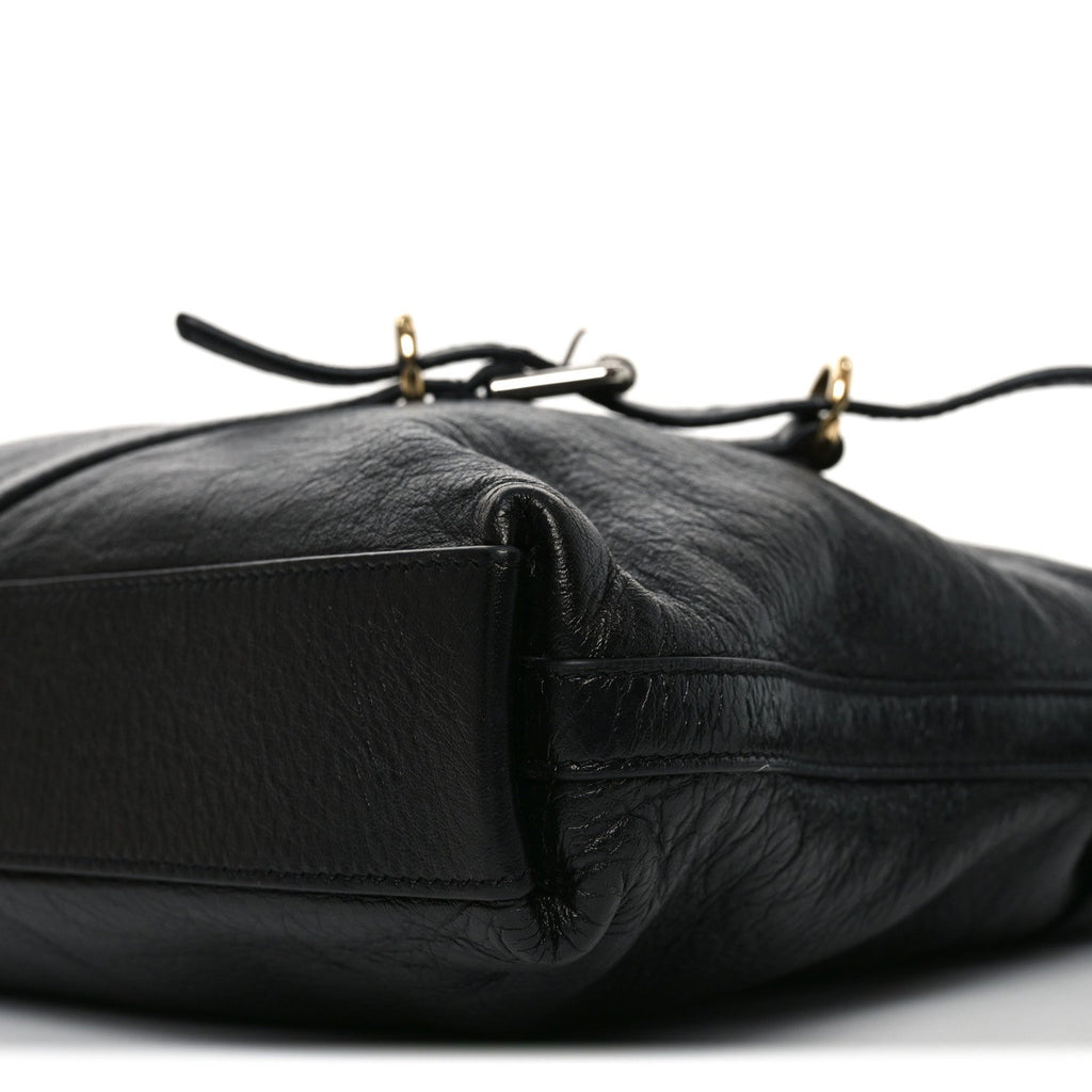 Calfskin Medium Voyou Bag Black