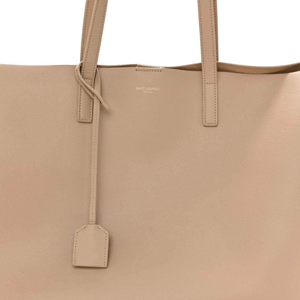 Calfskin Large Shopping Tote Dark Beige
