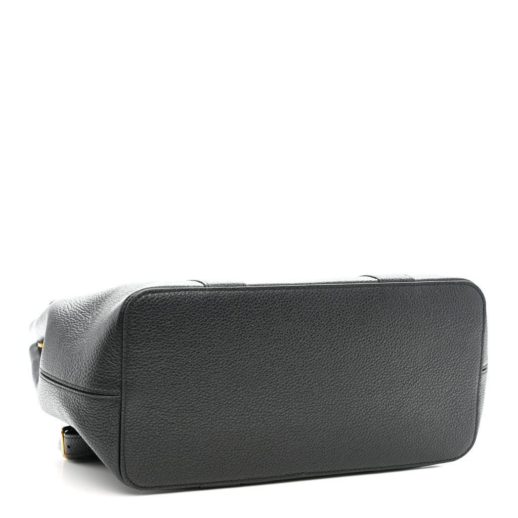 Classic Grain Calfskin Small Bayswater Backpack Black