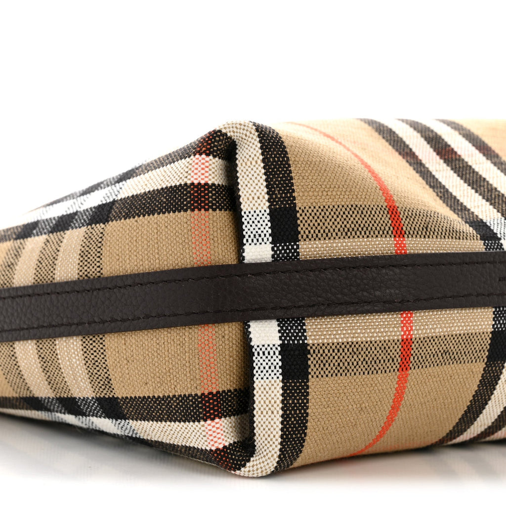 Grainy Calfskin Mini Reversible Tote Peat Sand