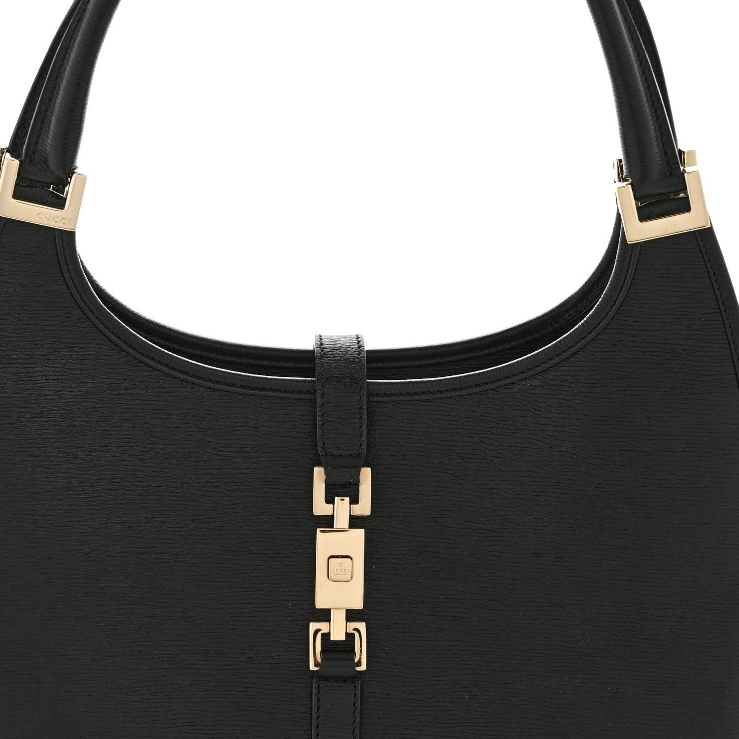 Calfskin Bardot Hobo Black