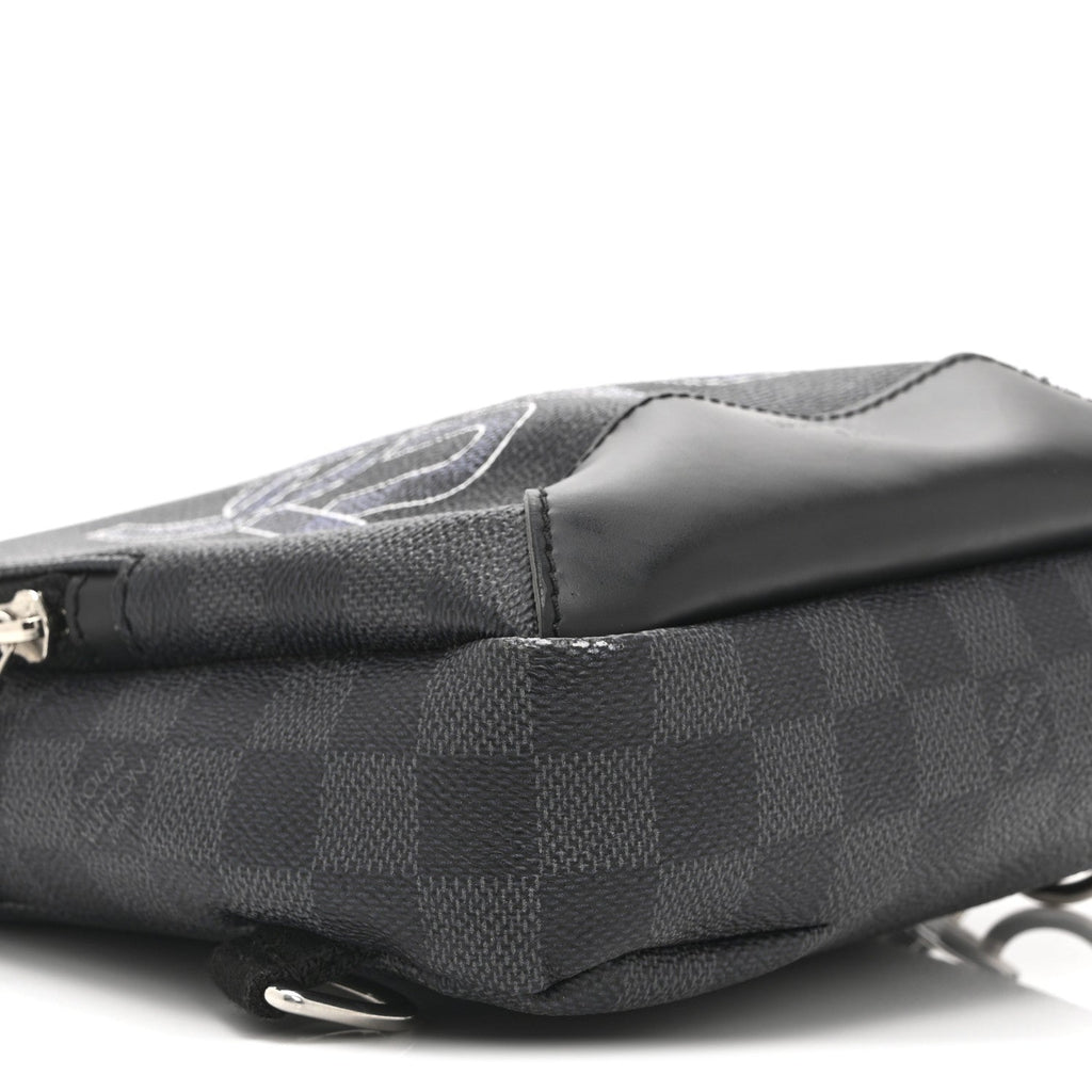 Damier Graphite Logo Avenue Sling Backpack