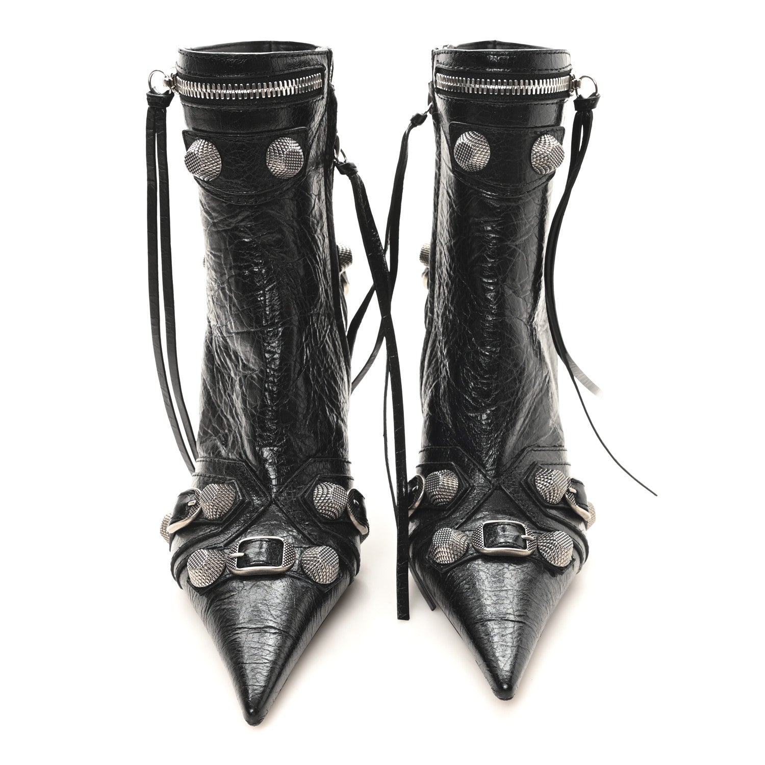 Agneau Arena Cagole 70mm Ankle Boots 35 Black