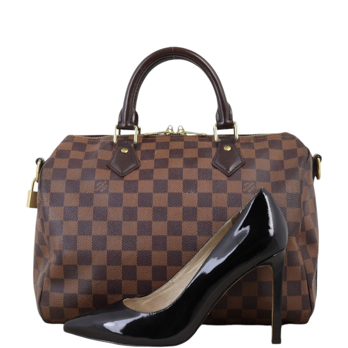 Louis Vuitton Speedy 30 Bandouliere Damier Ebene