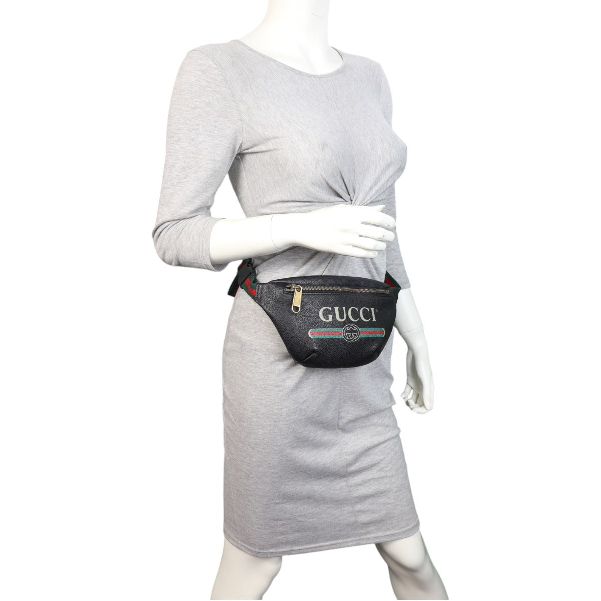 Gucci Retro Logo Web Belt Bag