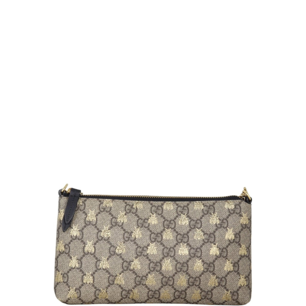 Gucci GG Supreme Monogram Bees Chain Pouch