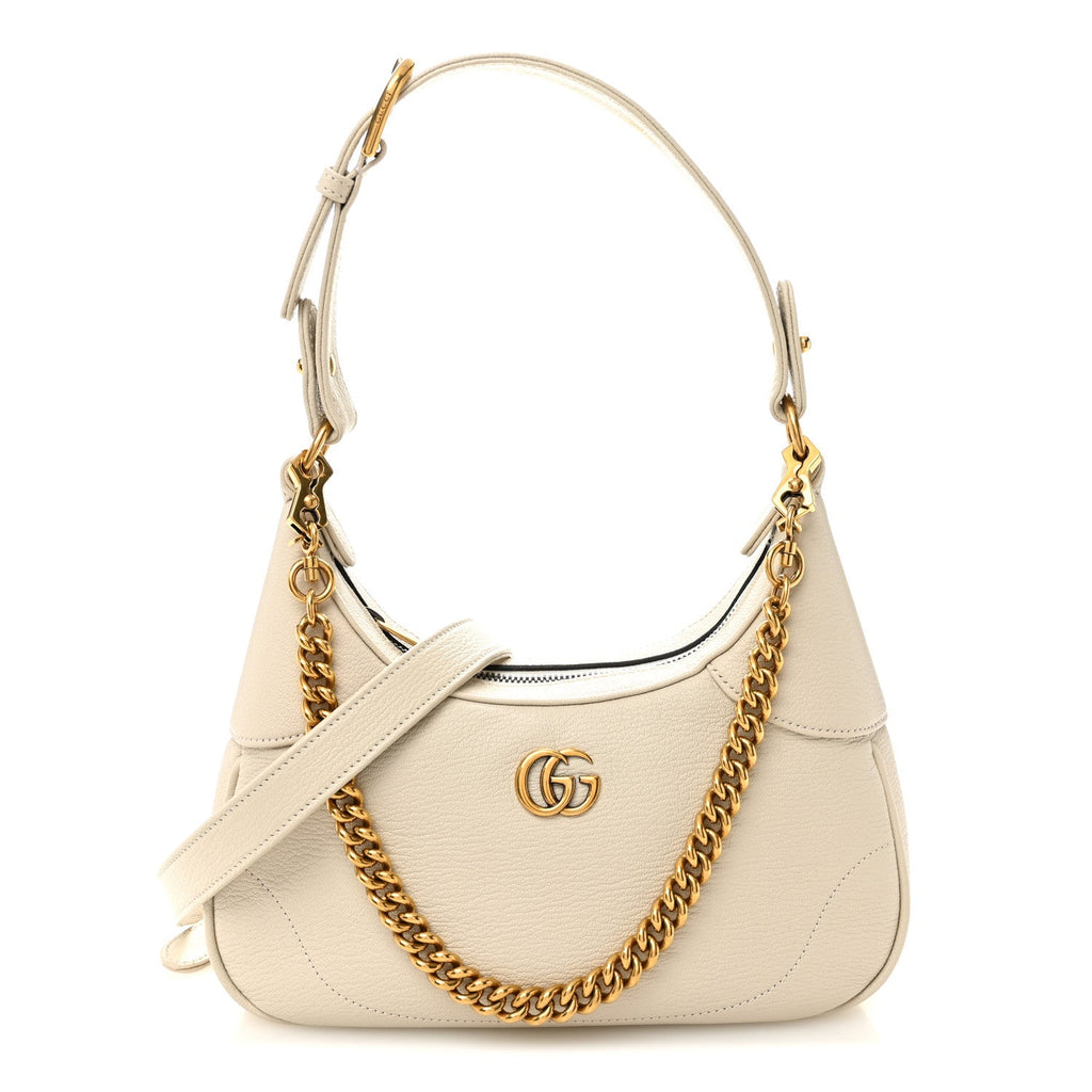 Goatskin Small Aphrodite Shoulder Bag Mystic White