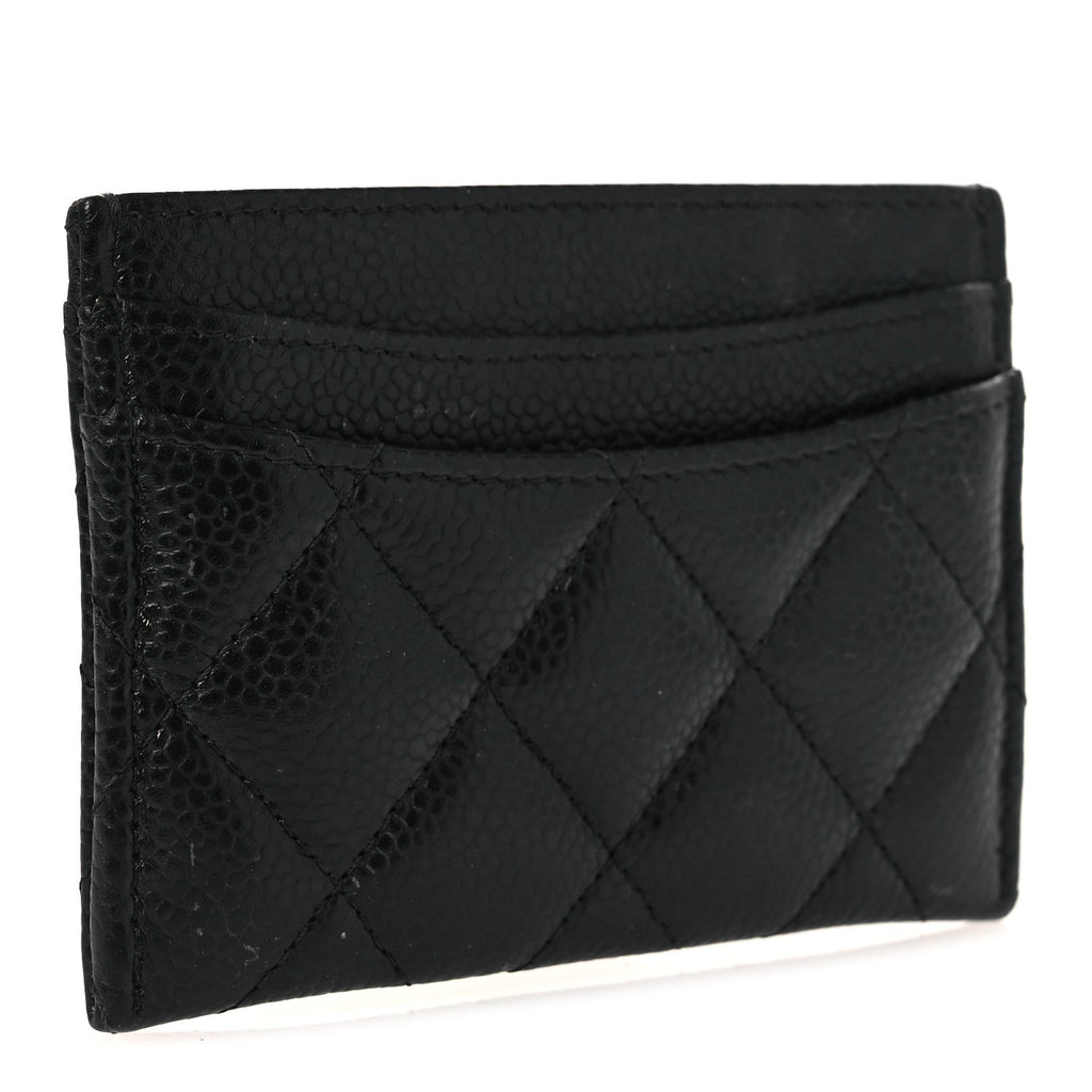 Caviar Quilted  Holder Black