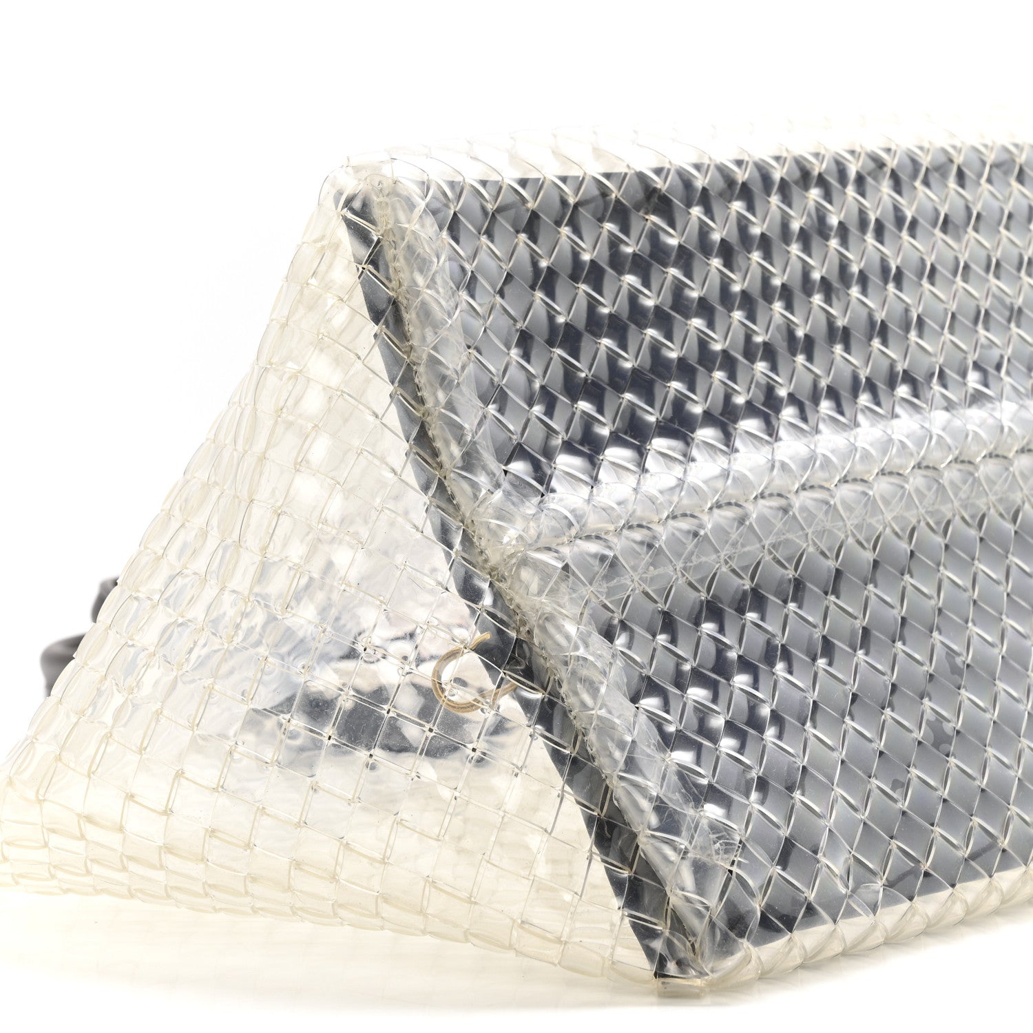 PVC Nappa Intrecciato Large Cabat Transparent Fondente