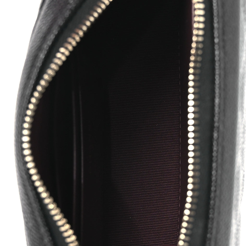 Caviar Quilted Chain Camera Bag Black