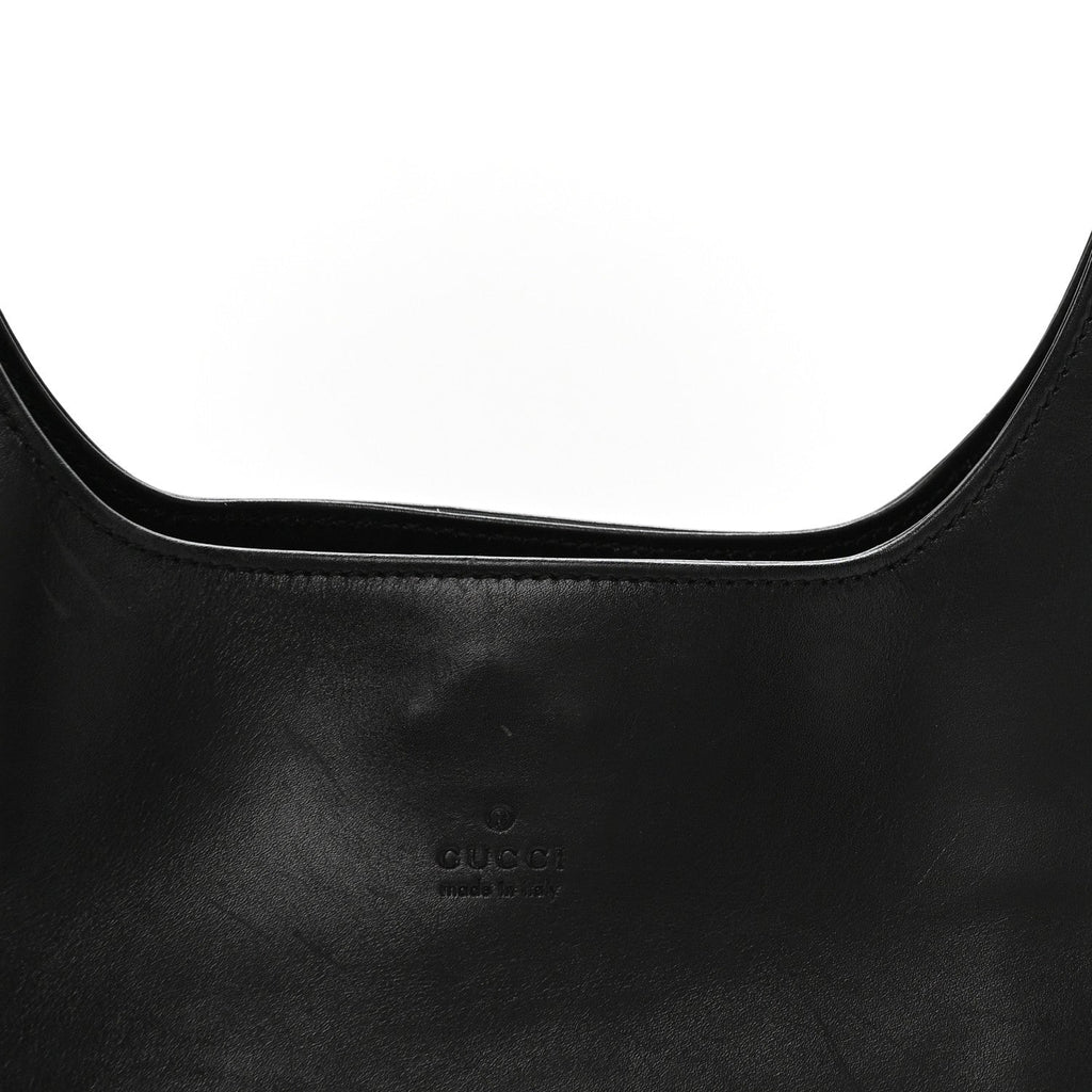Calfskin Hobo Bag Black