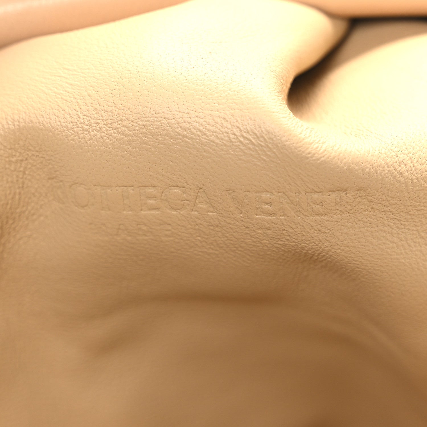 Nappa Maxi Intrecciato The Pouch Oversized Clutch Almond