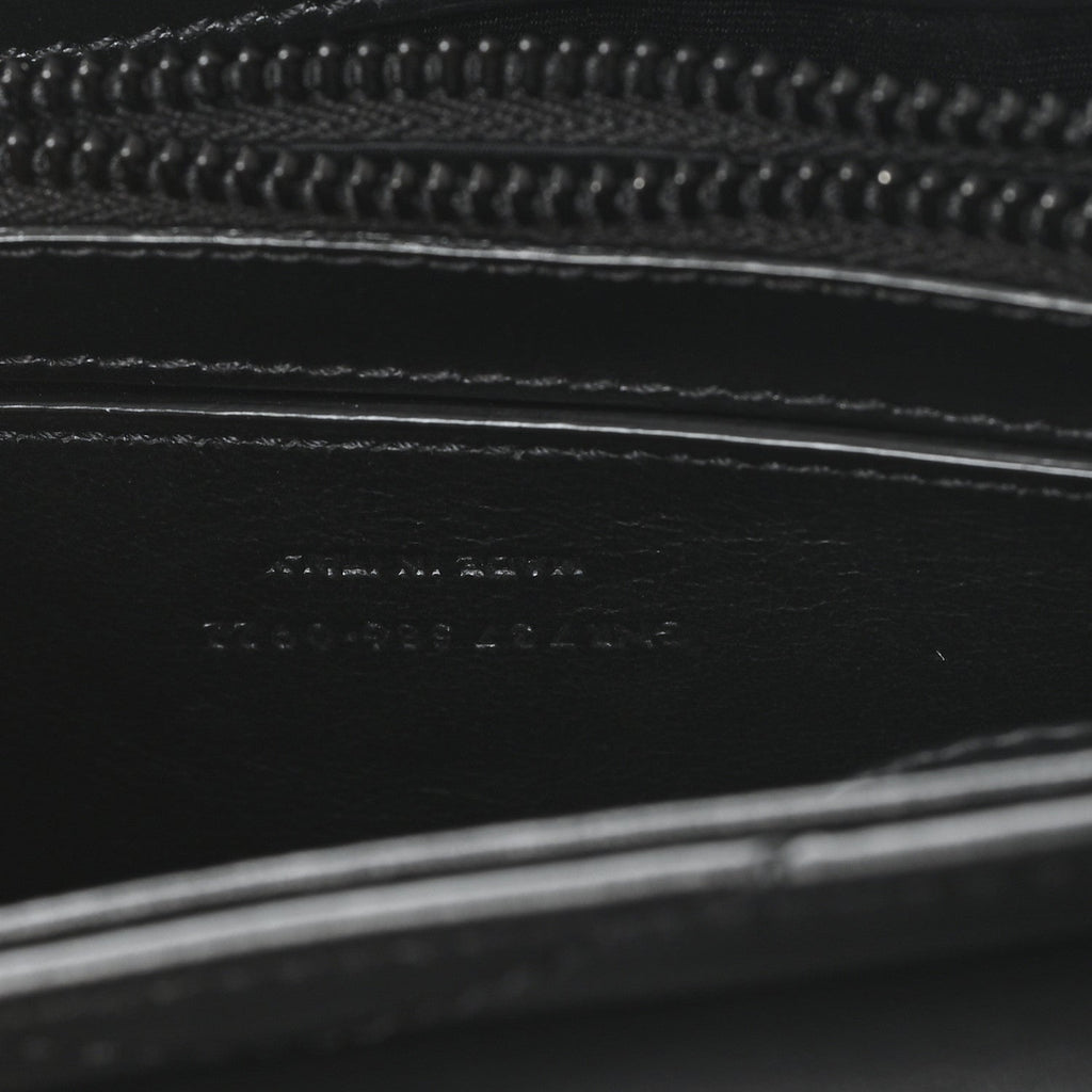Calfskin Y Quilted Monogram Small Loulou Chain Satchel Black