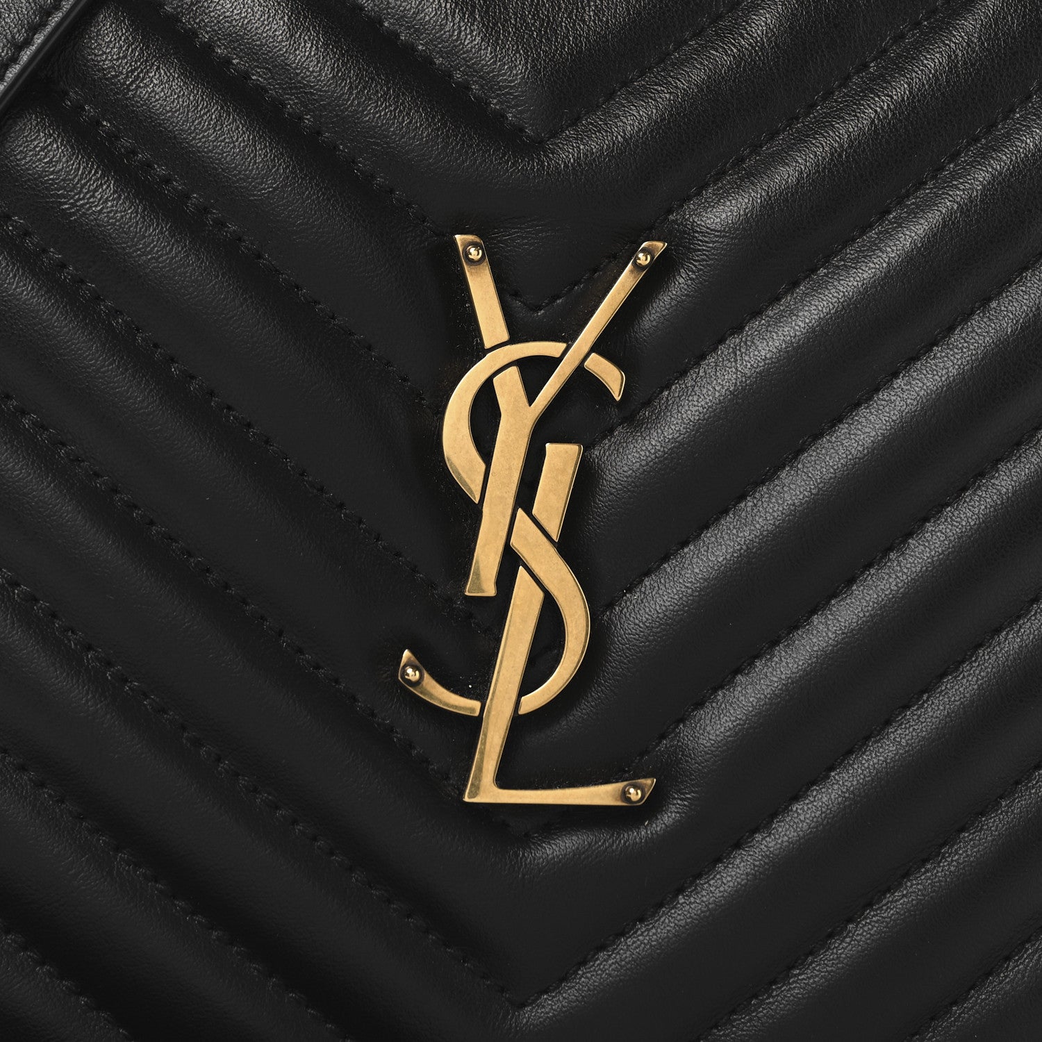 Calfskin Matelasse Monogram Lou Camera Bag Black
