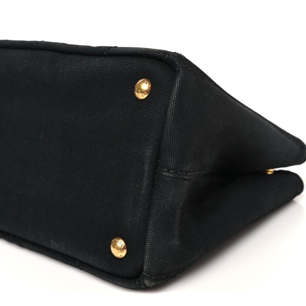 Denim Canapa Logo Tote Black