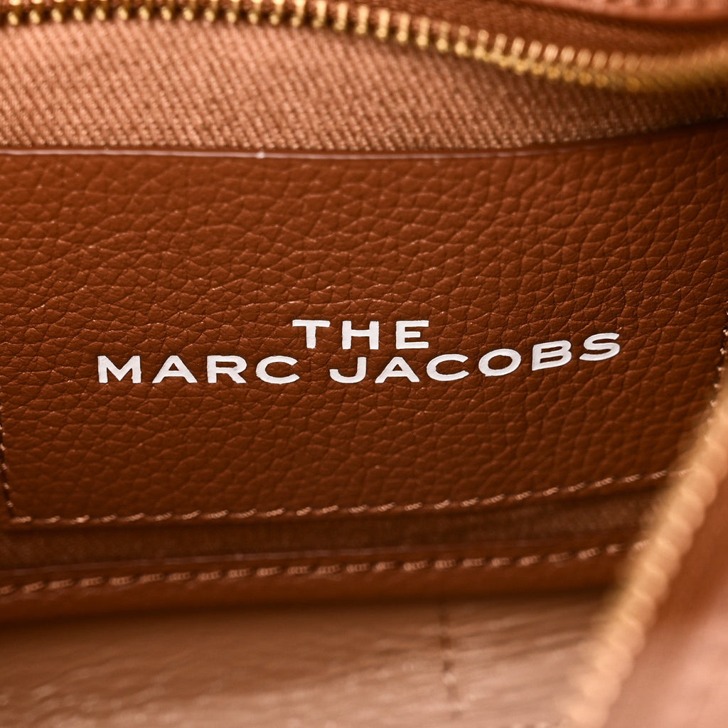 Grained Calfskin Small The Tote Bag Argan Oil