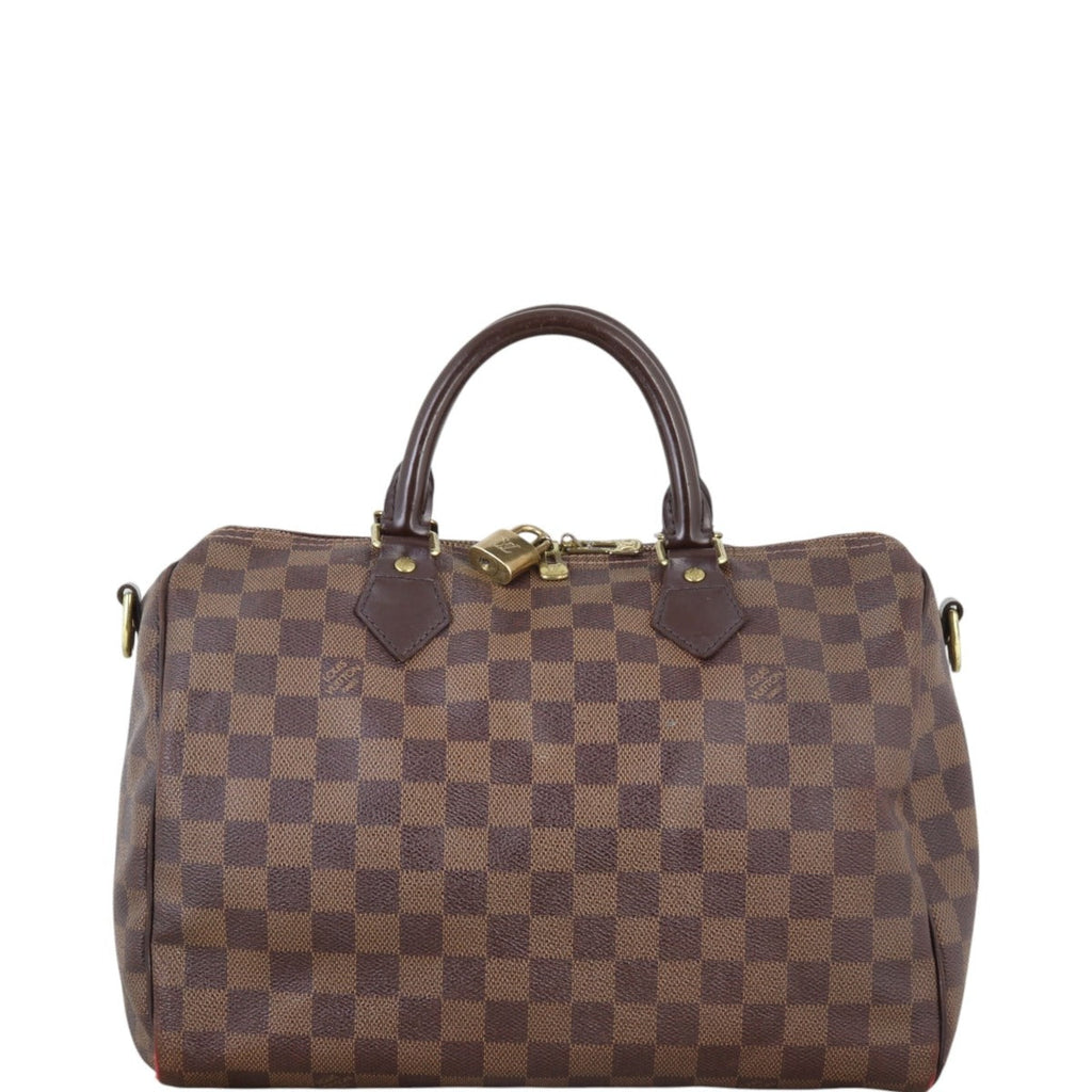 Louis Vuitton Speedy 30 Bandouliere Damier Ebene