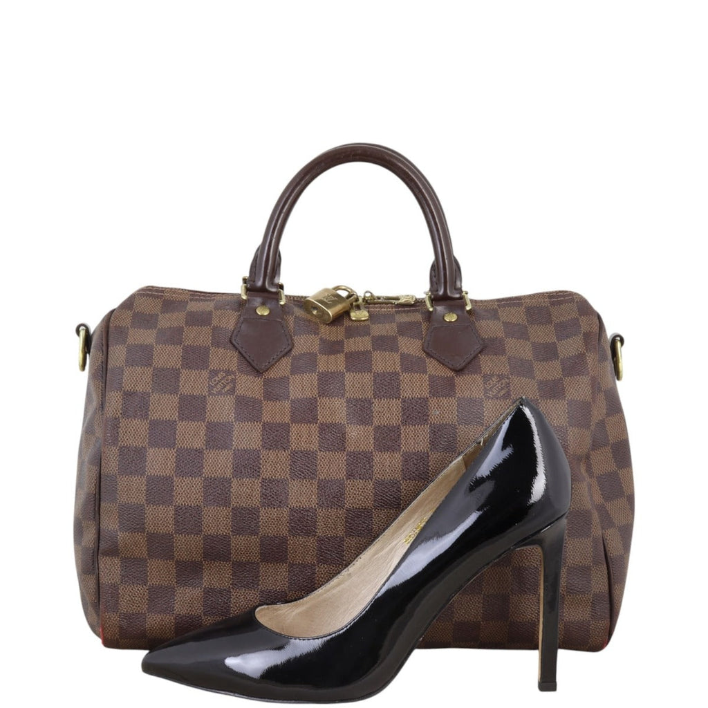 Louis Vuitton Speedy 30 Bandouliere Damier Ebene
