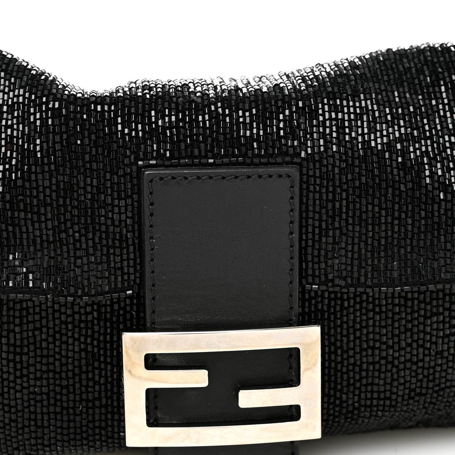 Sequin Beaded Baguette Black