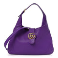 Goatskin Medium Aphrodite Shoulder Bag Shine Purple