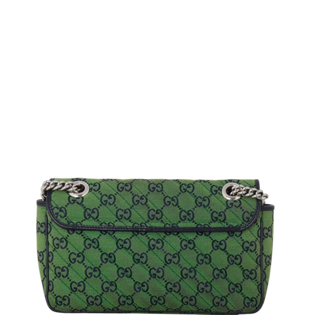 Gucci GG Canvas Marmont Diagonal Small Shoulder Bag