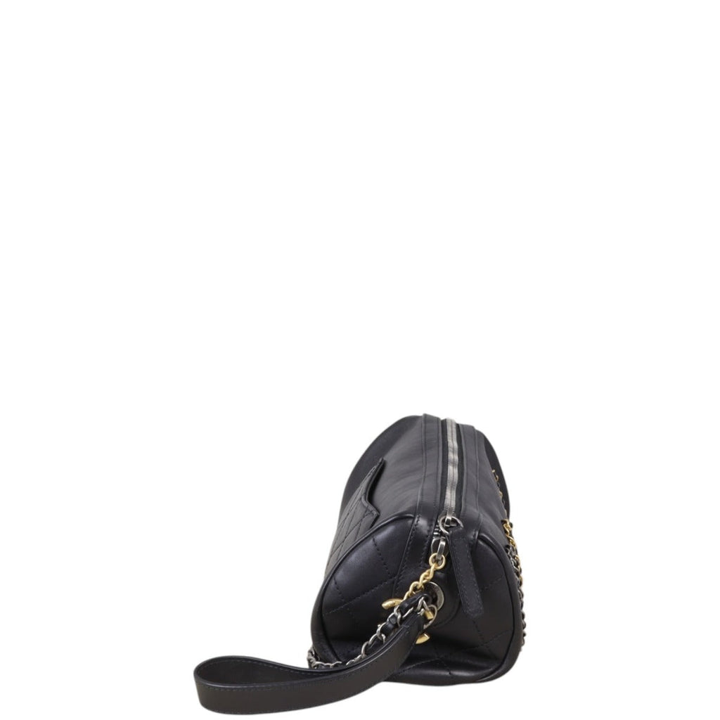 Chanel Signature Written in Chain Bowling Bag