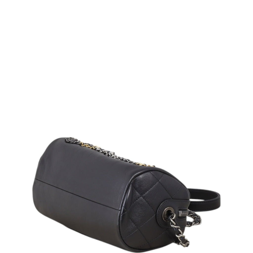 Chanel Signature Written in Chain Bowling Bag