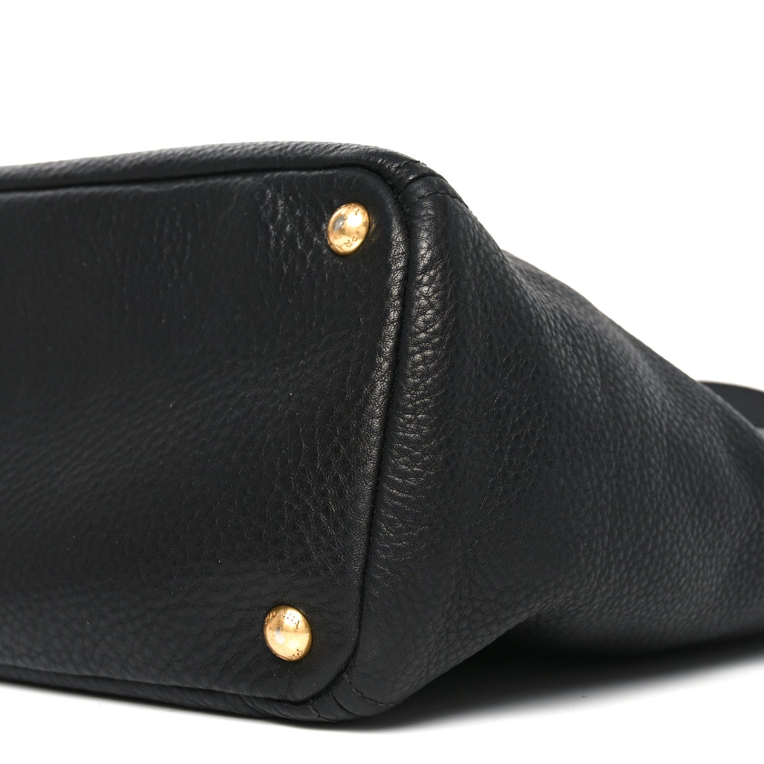 Vitello Daino Side Pocket Tote Black