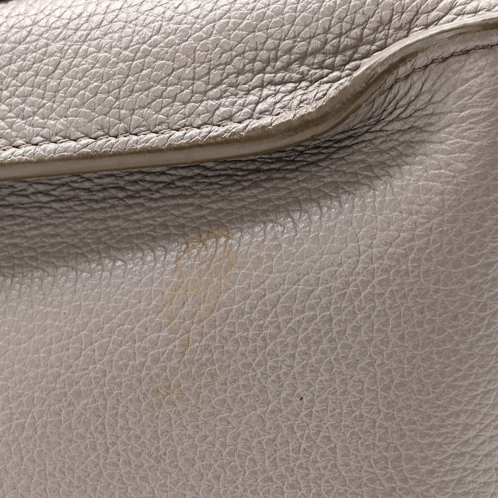 Calfskin Medium Marcie Satchel Cashmere Grey