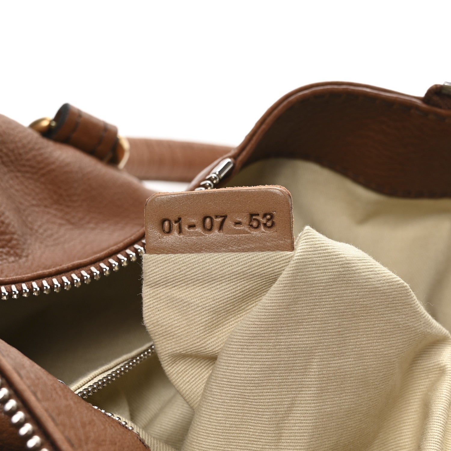 Calfskin Paddington Front Pocket Tote Muscade