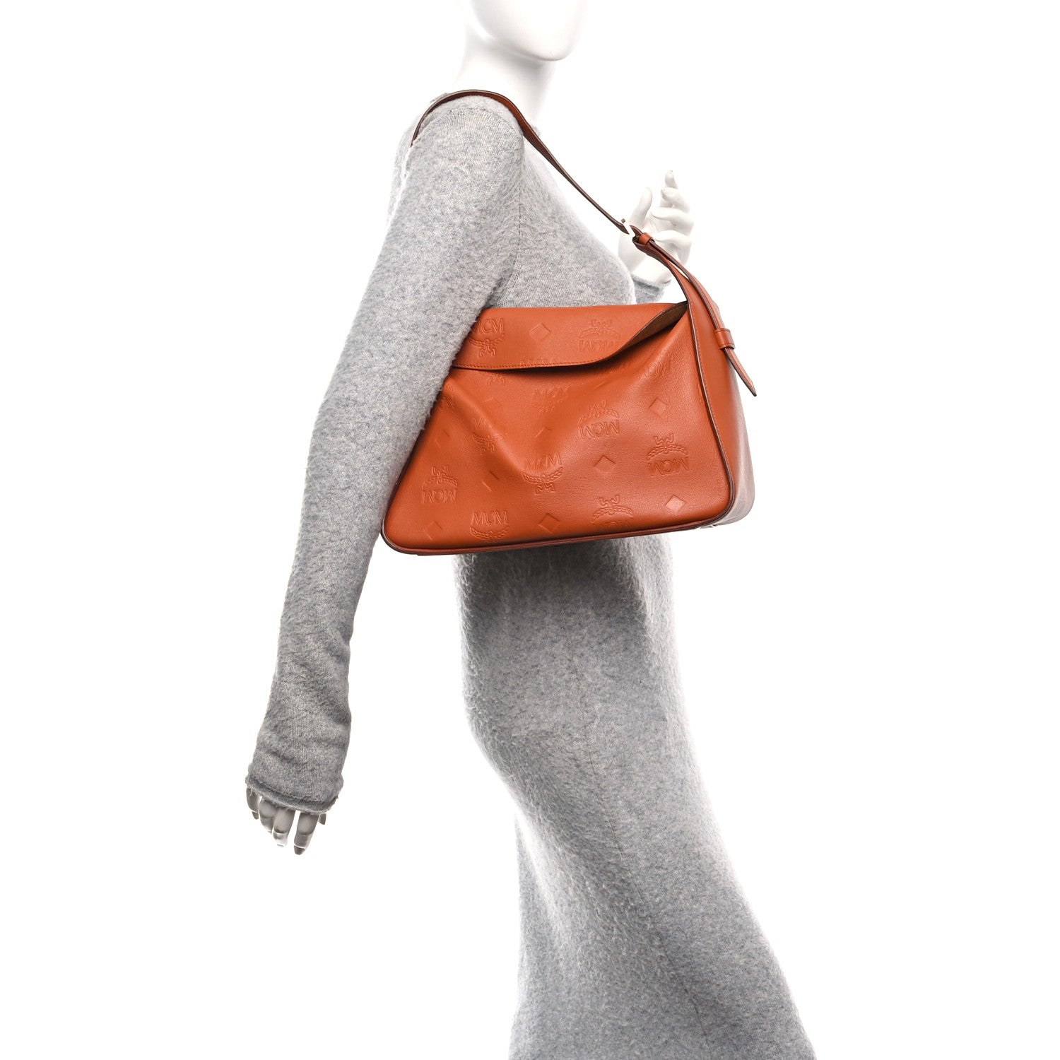 Calfskin Ottomar Medium Aren Flap Hobo Bombay Brown