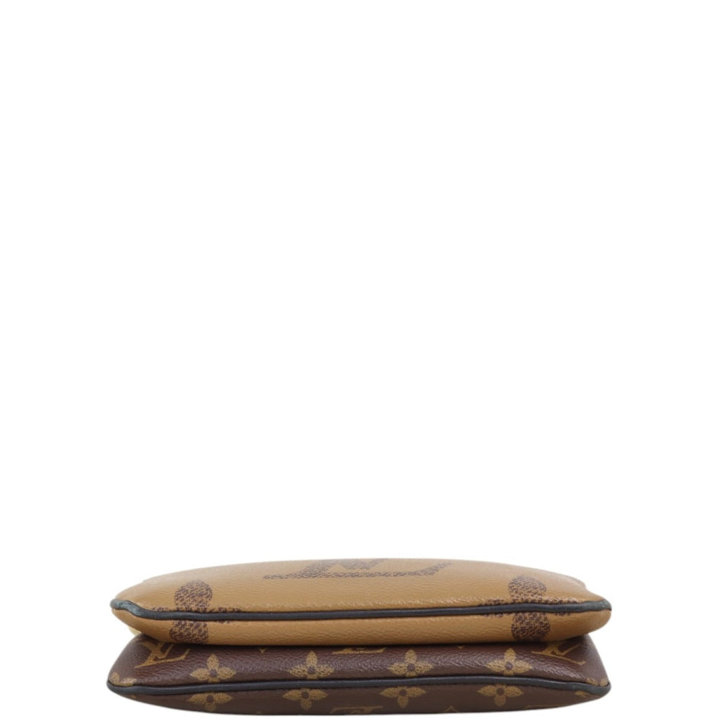 Louis Vuitton Double Zip Pochette Monogram Giant Reverse