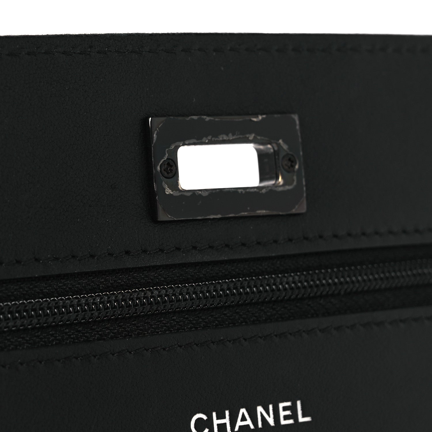 Aged Calfskin Quilted Reissue Wallet On Chain WOC So Black