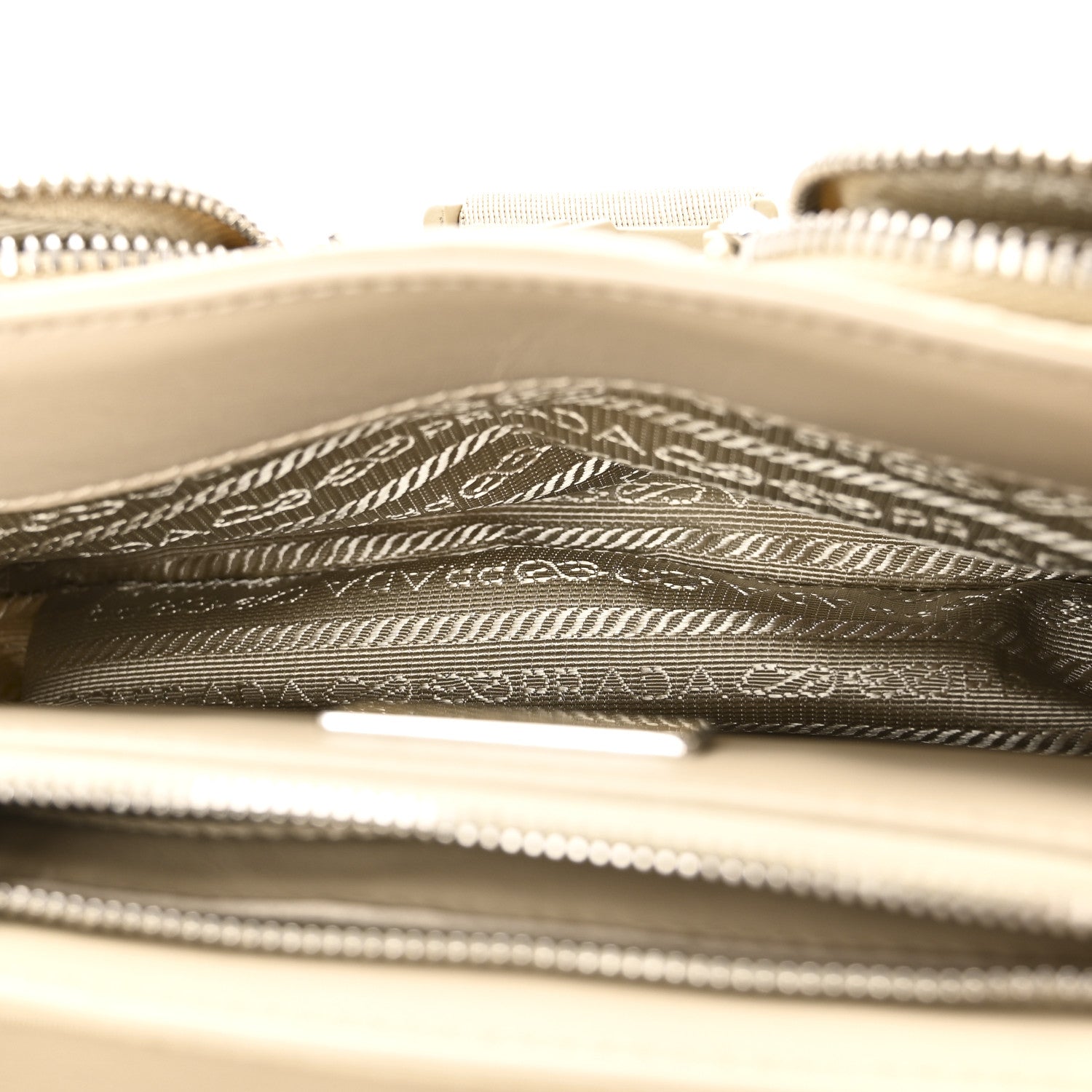 Re-Nylon Spazzolato Double Pocket Buckle Shoulder Bag Deserto