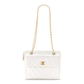 Caviar CC Shoulder Bag White