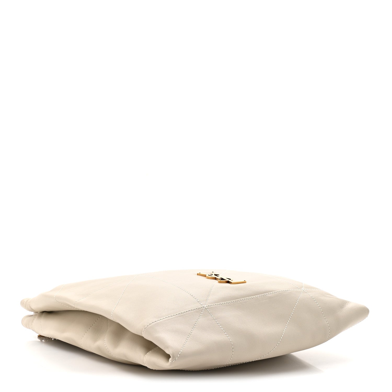 Lambskin Matelasse Monogram Medium Jamie 4.3 Pochon Crema Soft