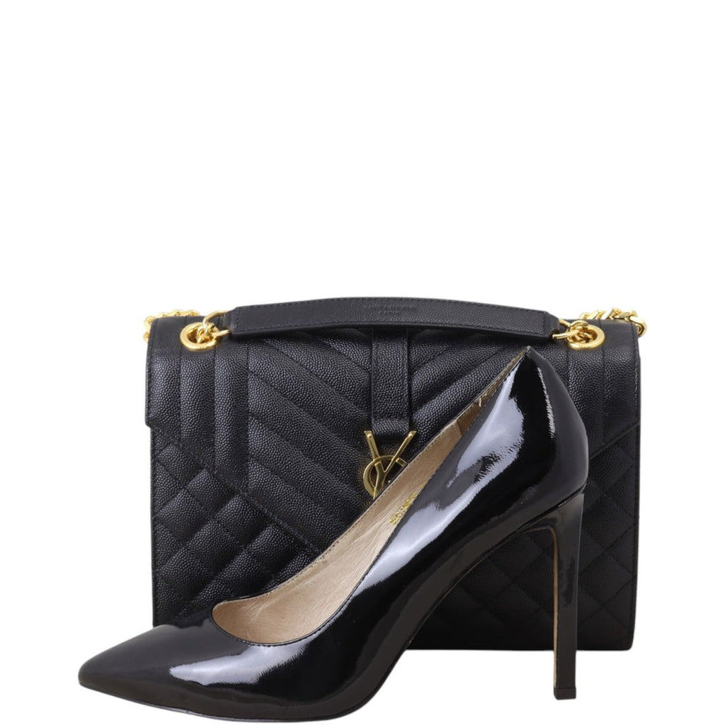 Saint Laurent Monogram Mix Matelasse Envelope Chain Bag Medium