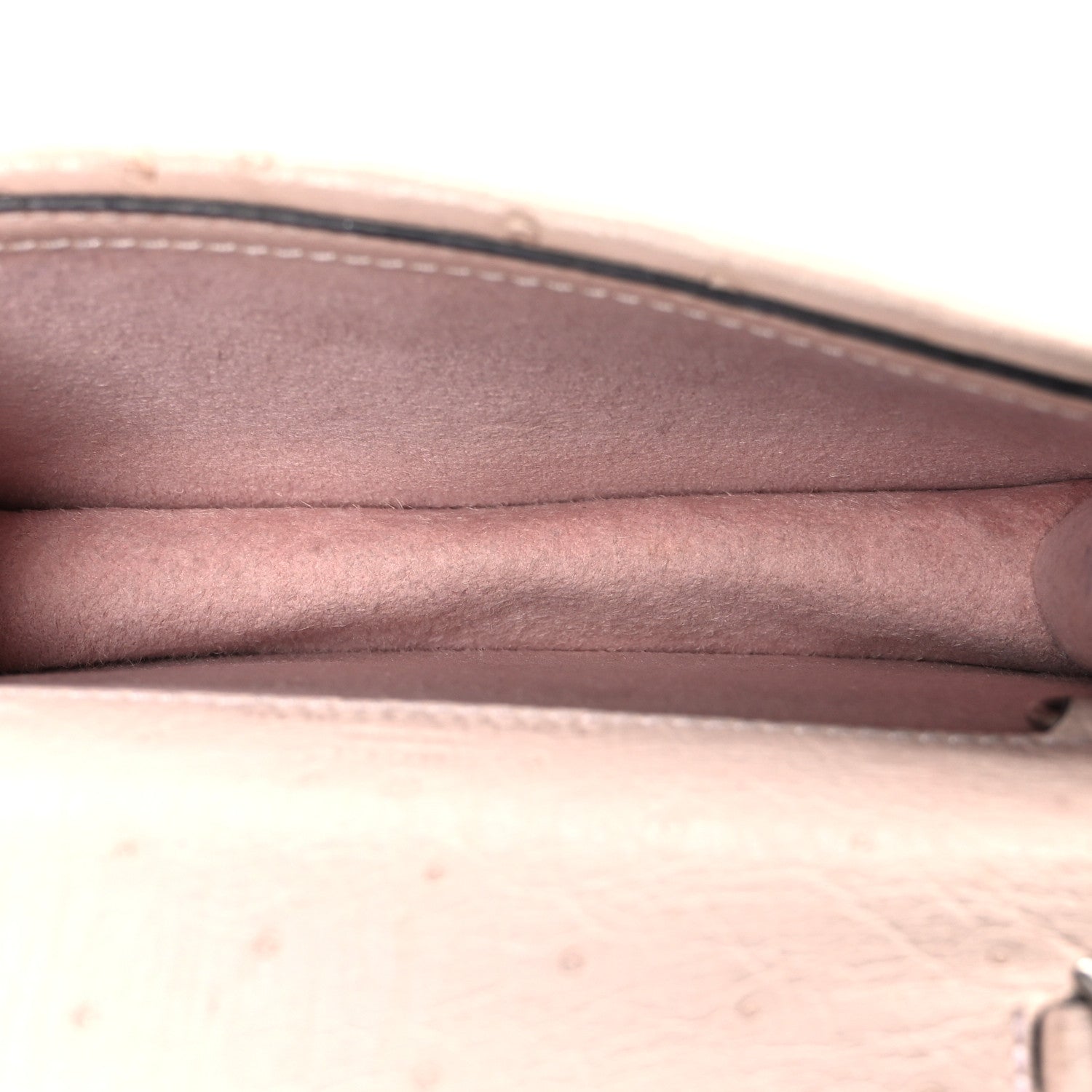 Ostrich Super Mini Dionysus Shoulder Bag Pink