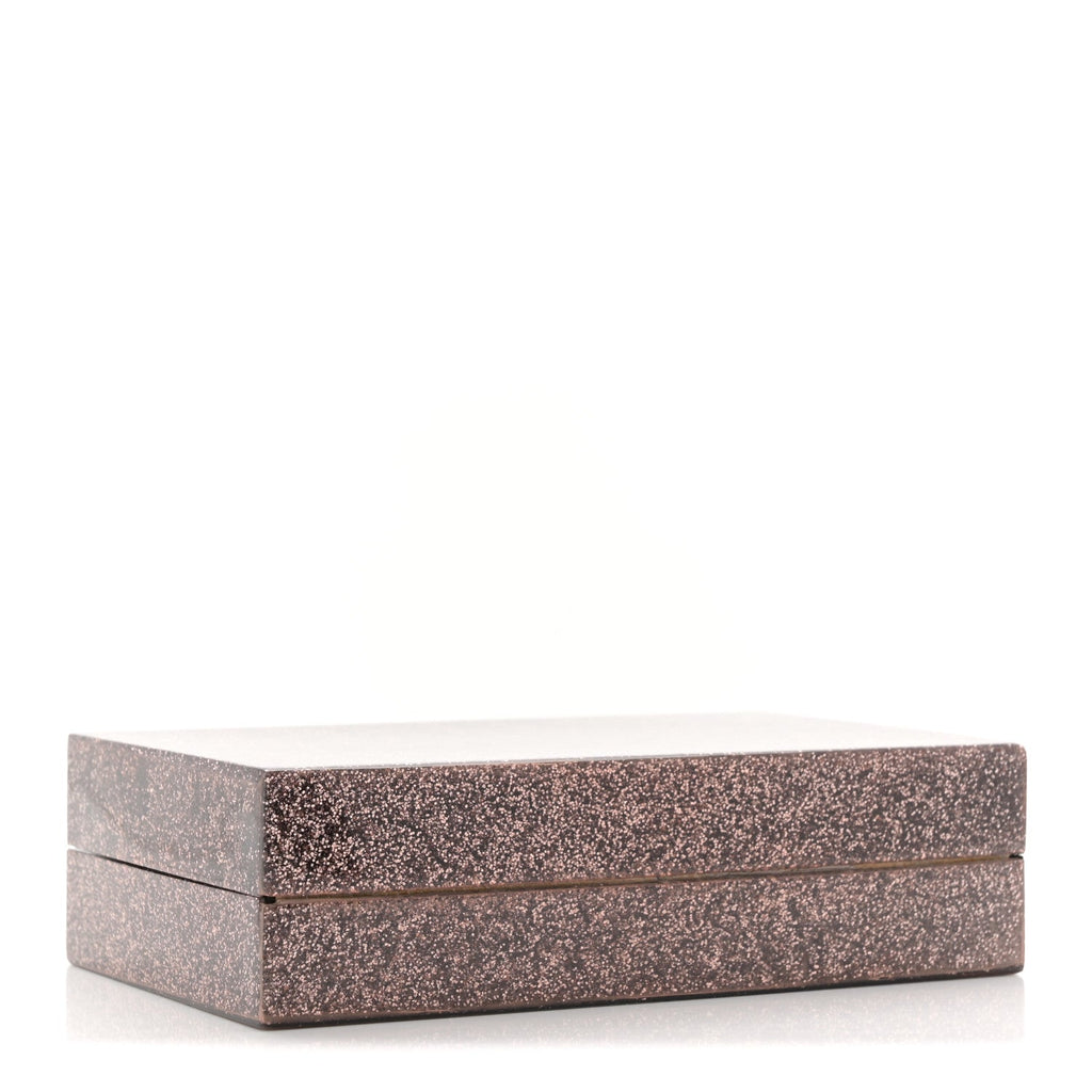 Acrylic Glitter Chain Clutch Copper