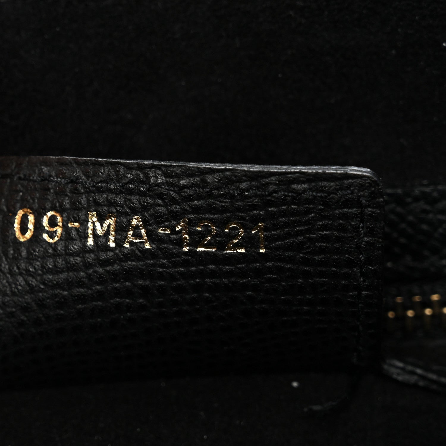 Grained Calfskin Saddle Bag Black