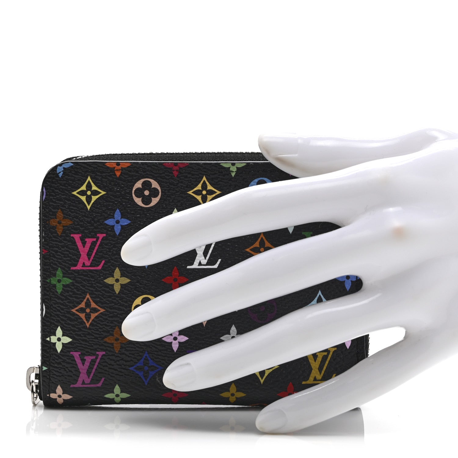 LV x TM Monogram Multicolor Zippy Coin Purse Black