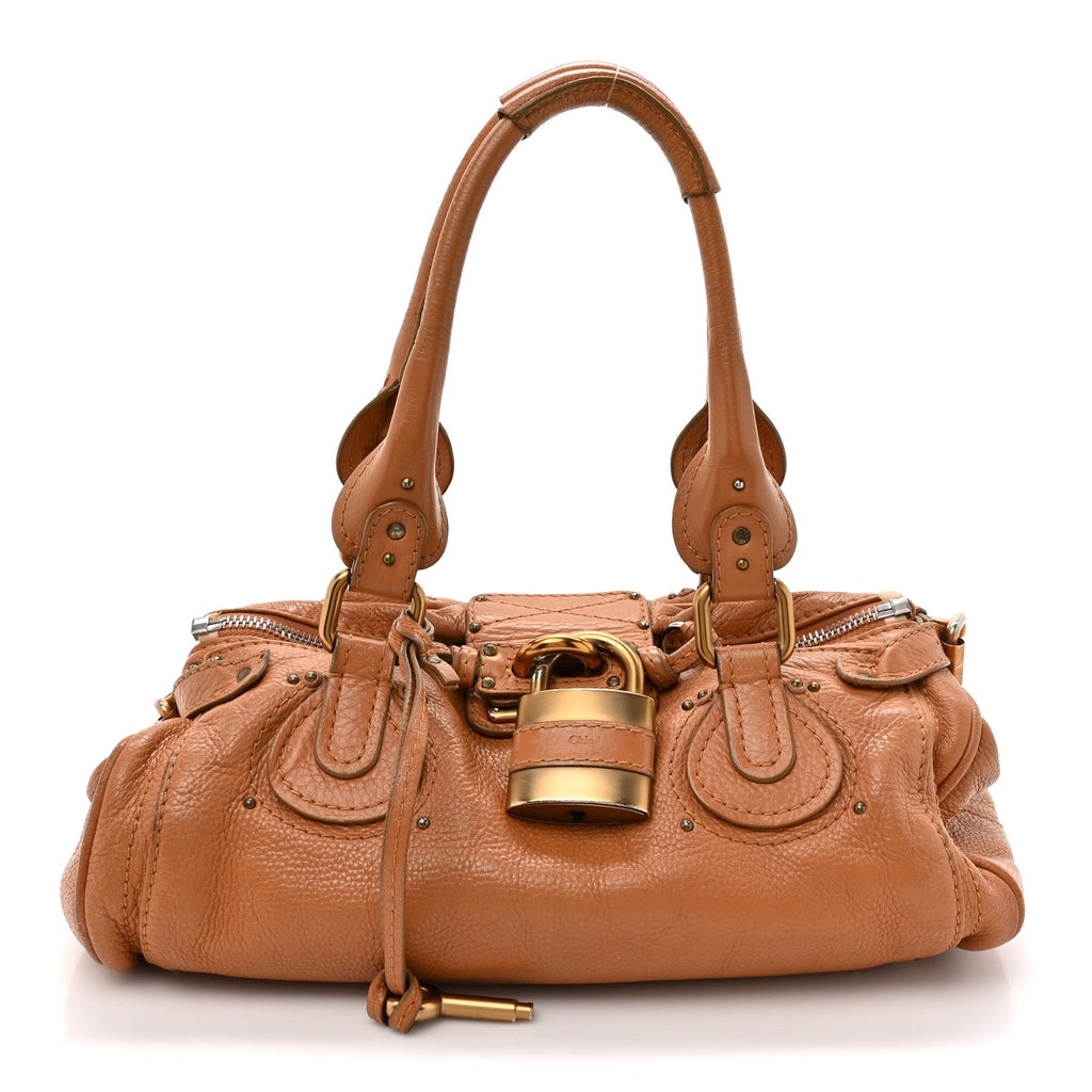 Calfskin Medium Paddington Satchel Tan