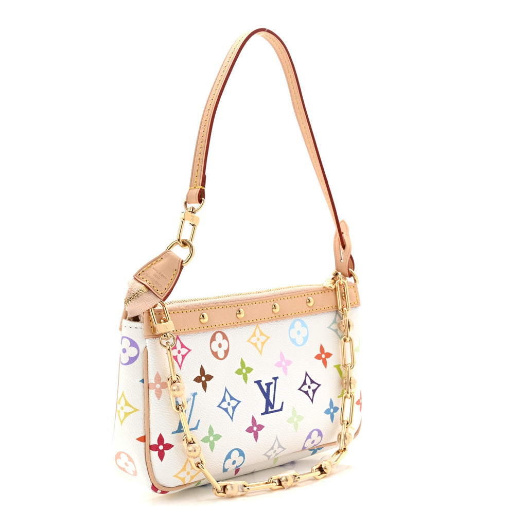 LV X TM Monogram Multicolor Pochette Accessories White