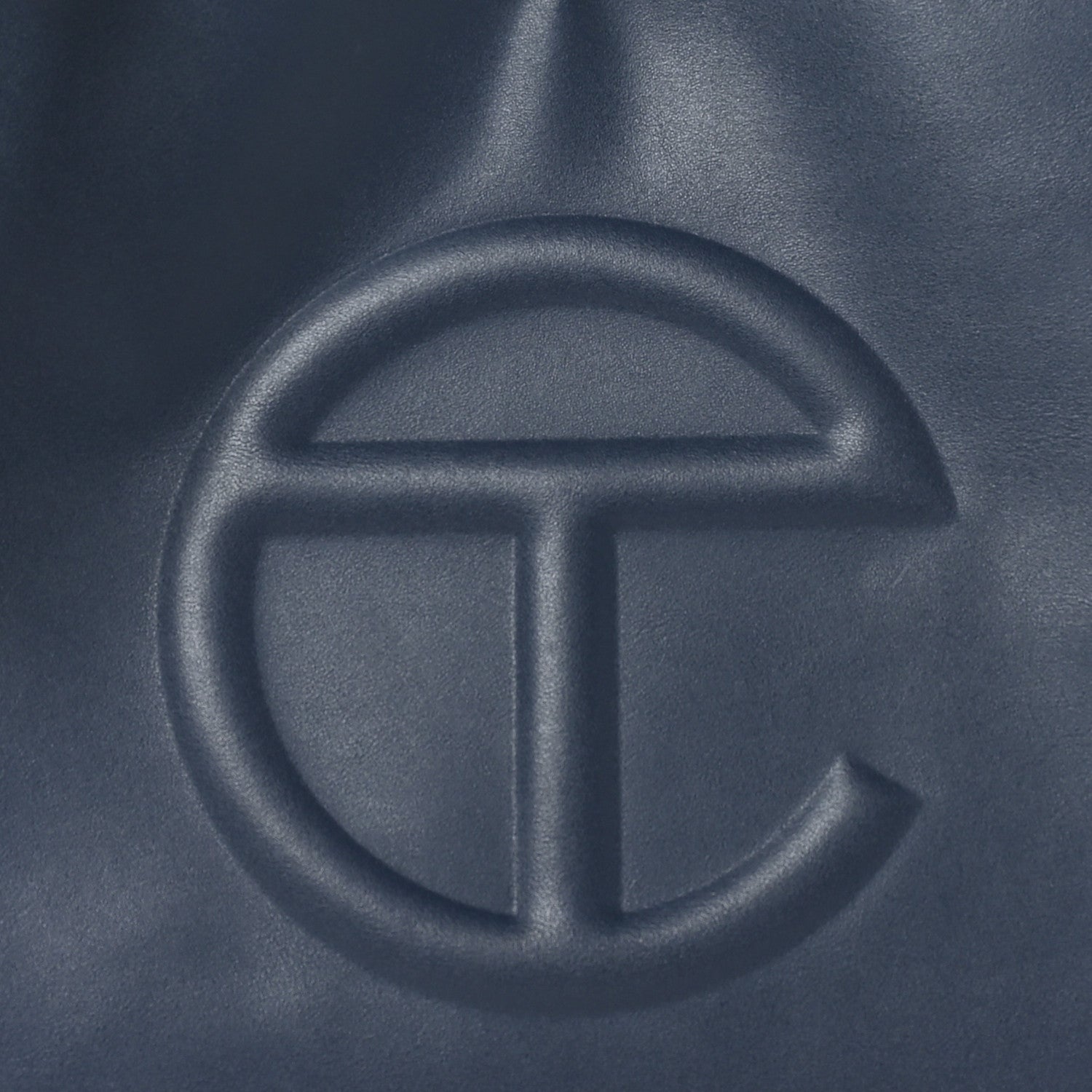 Vegan Leather Medium Shopping Bag Navy