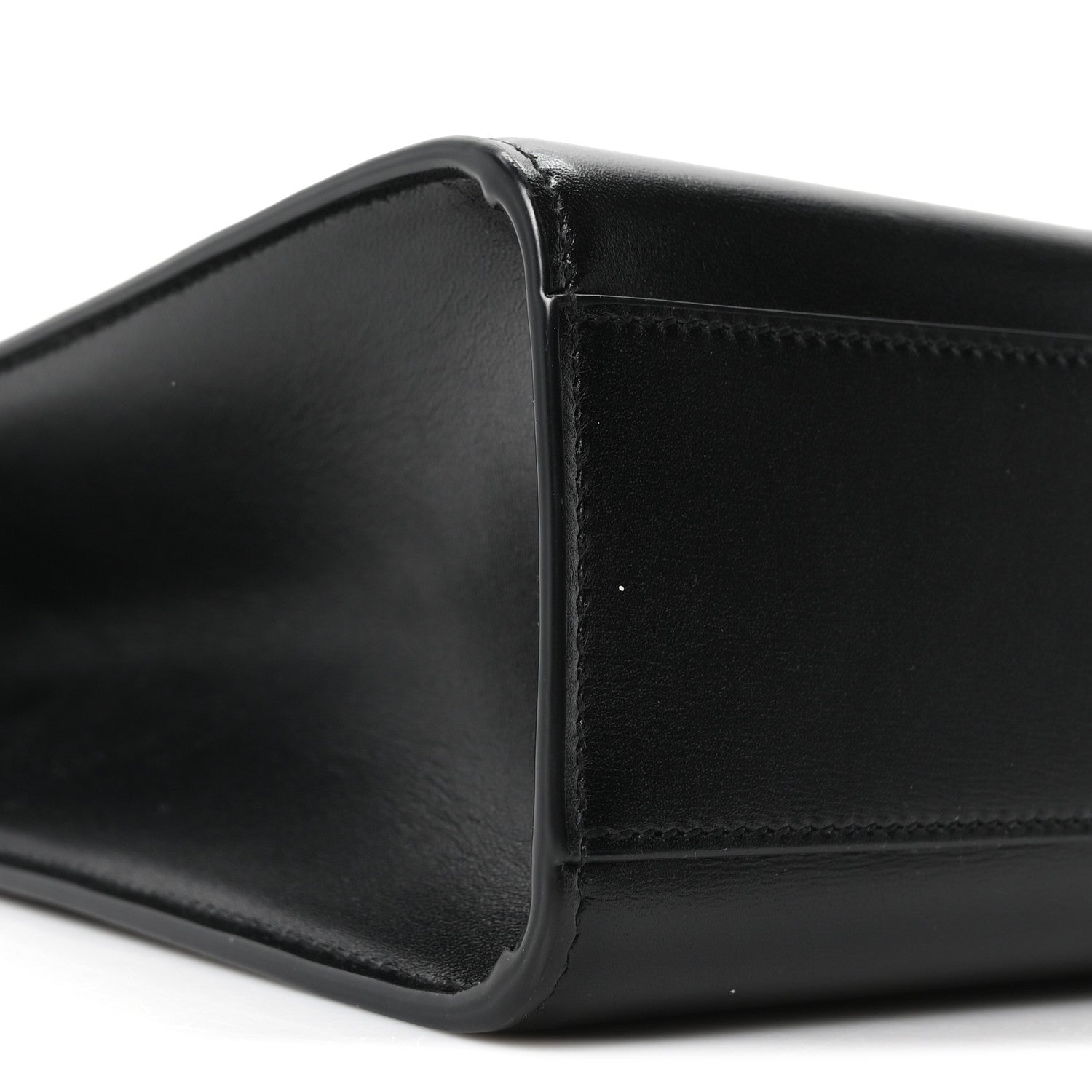 Smooth Calfskin Manhattan Shoulder Bag Black