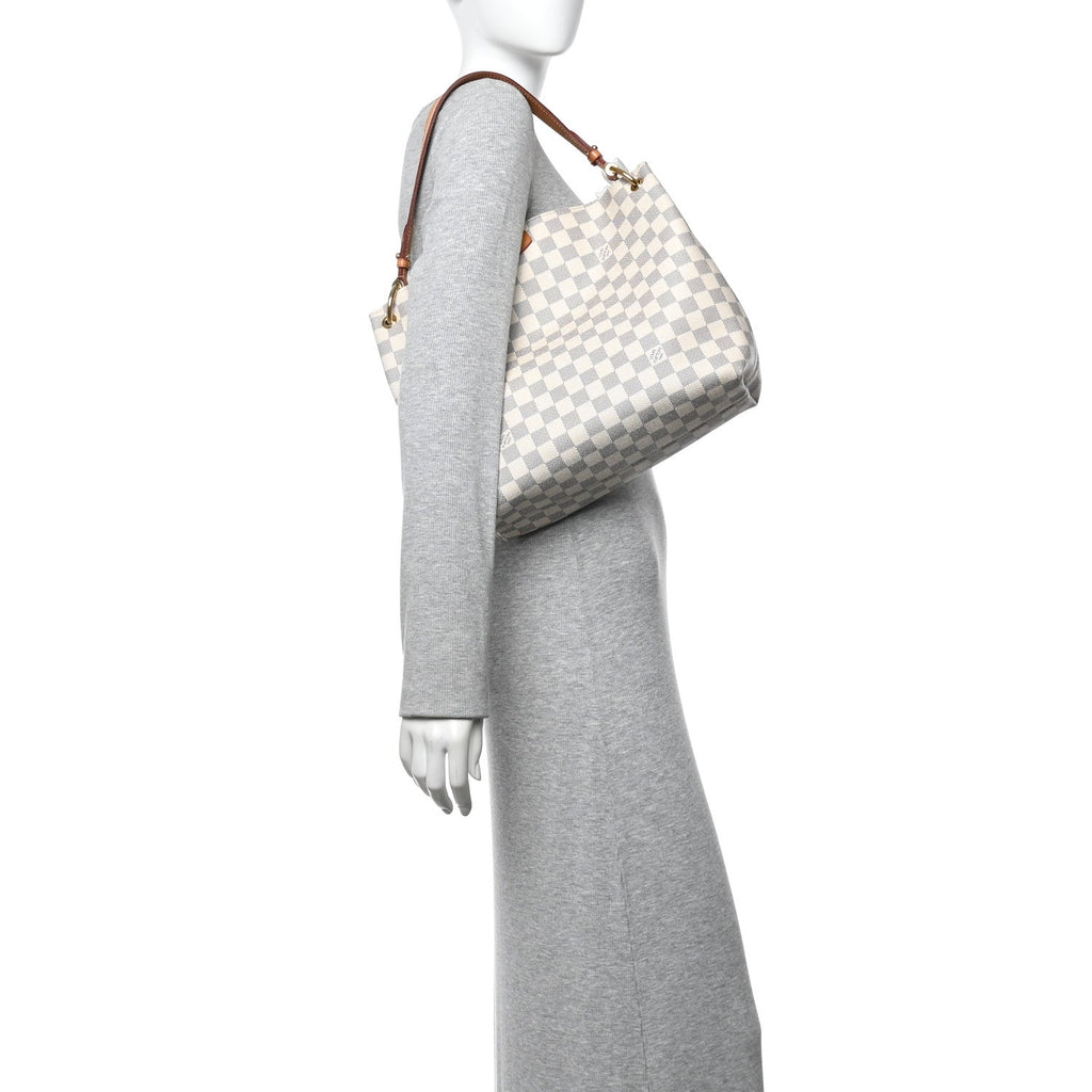 Damier Azur Graceful PM Rose Ballerine