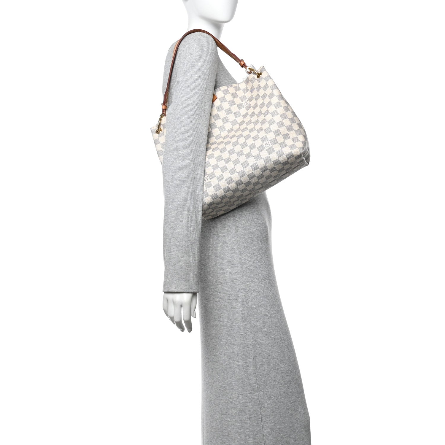 Damier Azur Graceful PM Rose Ballerine