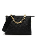 Lambskin Embossed Monogram Coussin PM Black