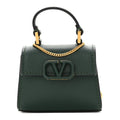 Calfskin Micro VSling Top Handle Shoulder Bag  Green