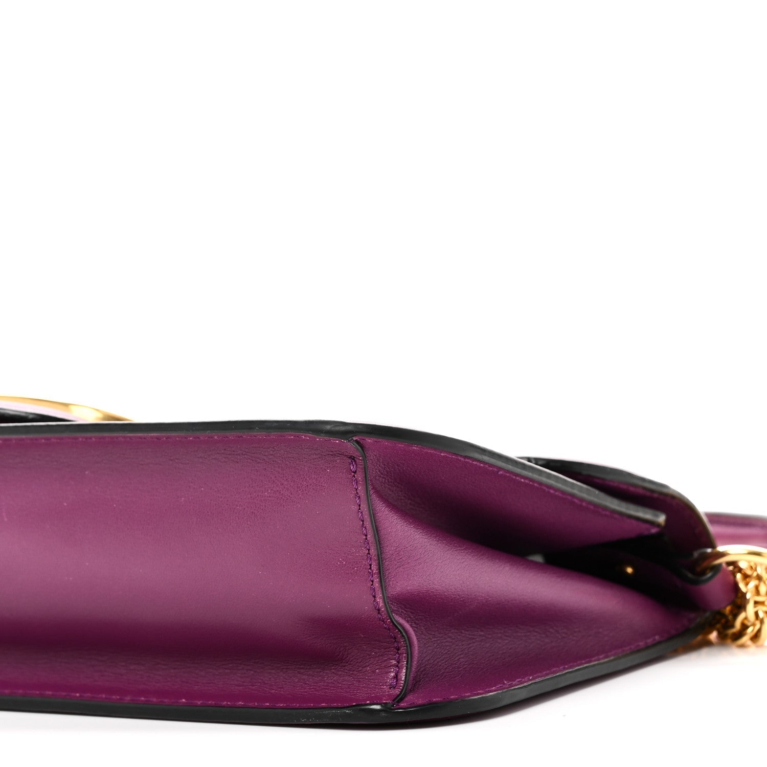 Calfskin Vlogo Loco Shoulder Bag Prune